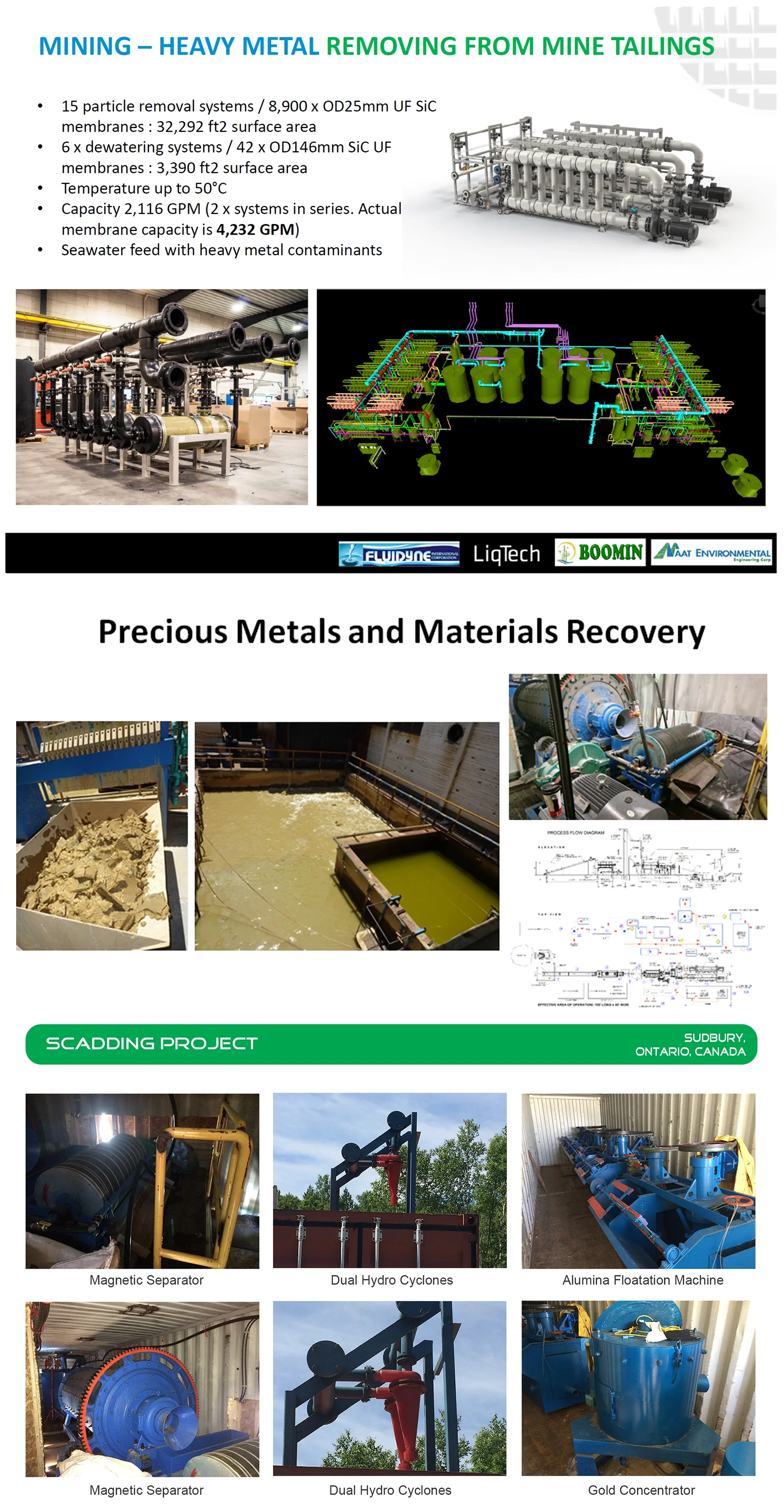 Scadding Project — Precious Metals Recovery